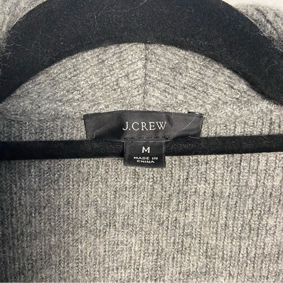 🐑 J CREW / merino wool alpaca chacon knit cardigan m - Picture 9 of 10